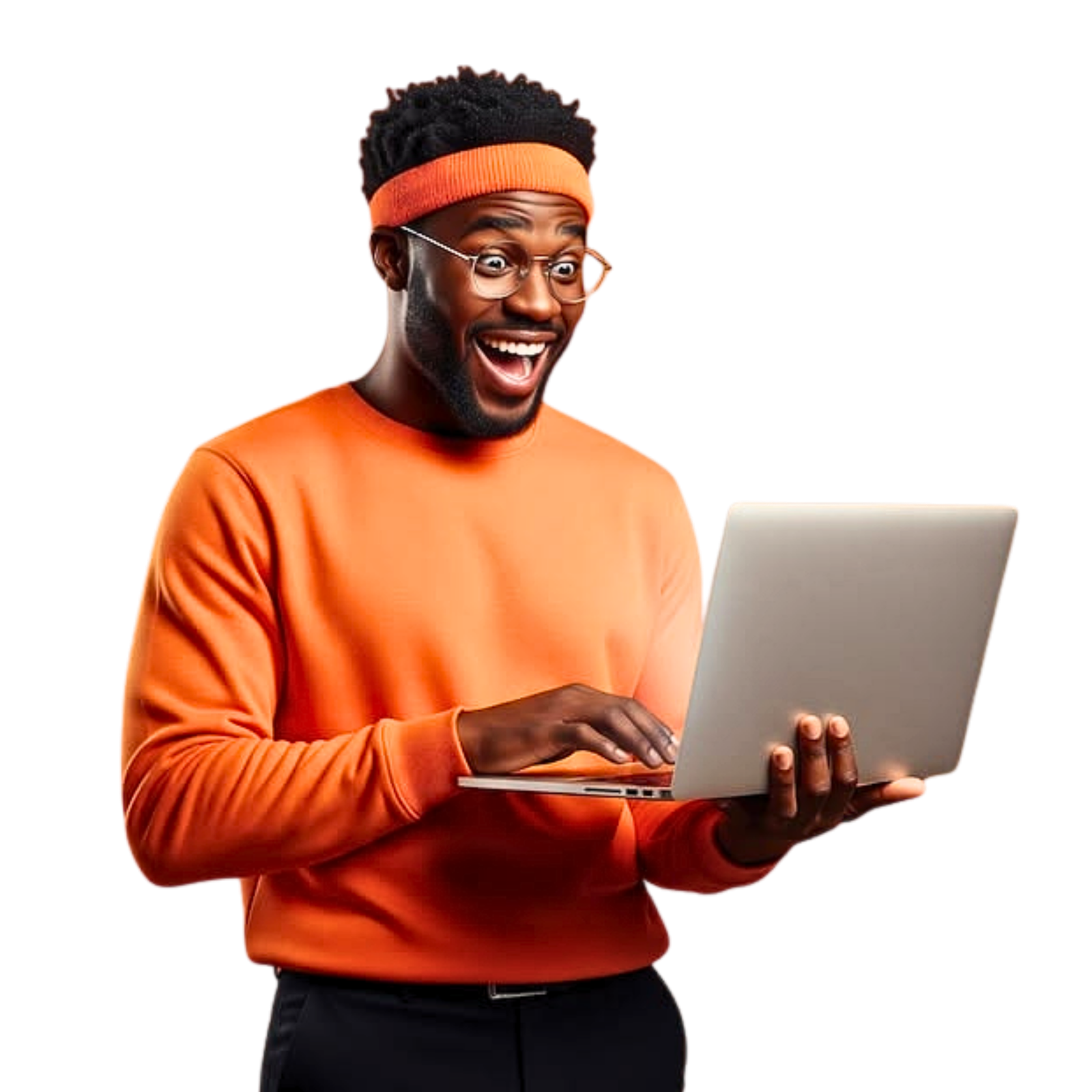 Black and Red Clean Bold Signature Typography Logo